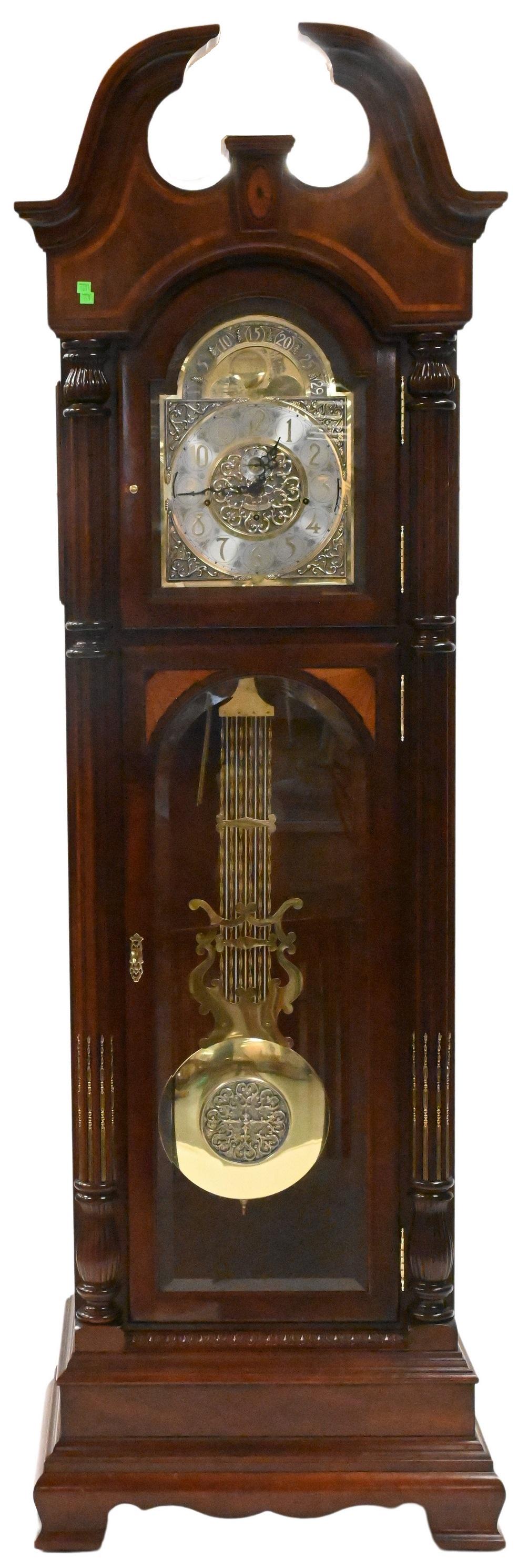 Howard Miller Presidential Collection Mahogany Inlaid Case Clock (1 of 5)