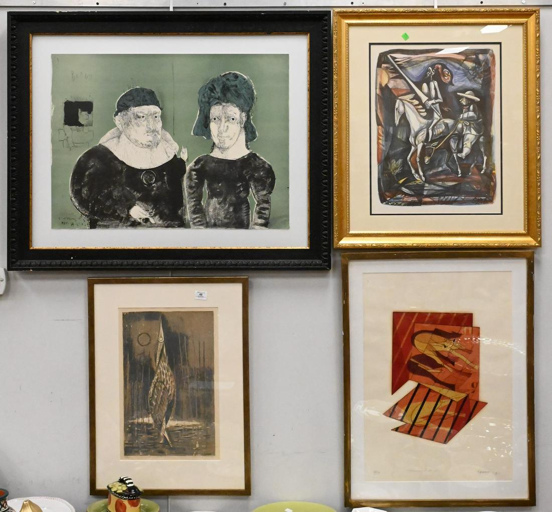 Five Mid Century Modern Lithographs (1 of 9)