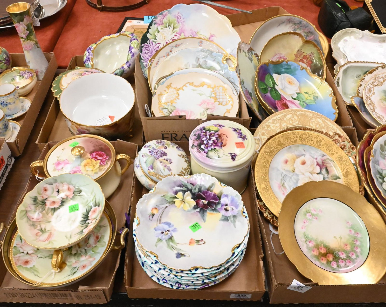 Six Tray Lots of Limoges Hand Painted Porcelain (1 of 7)