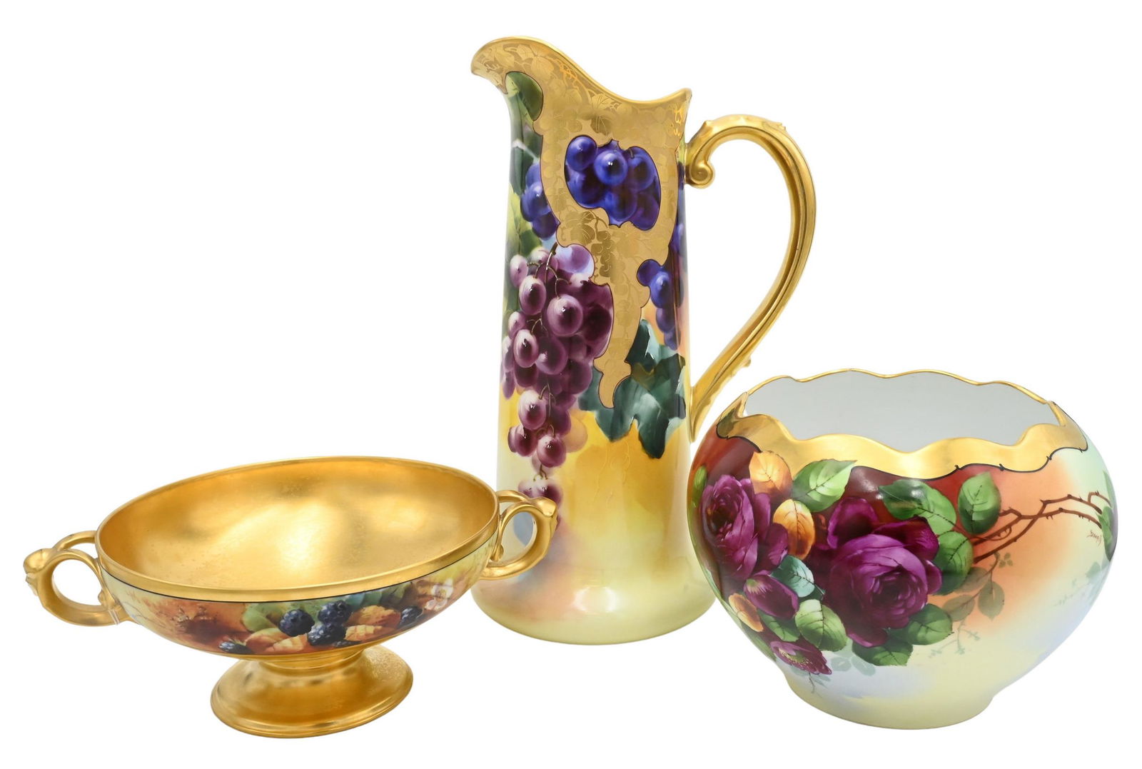 Three Hand Painted Porcelain Group (1 of 7)