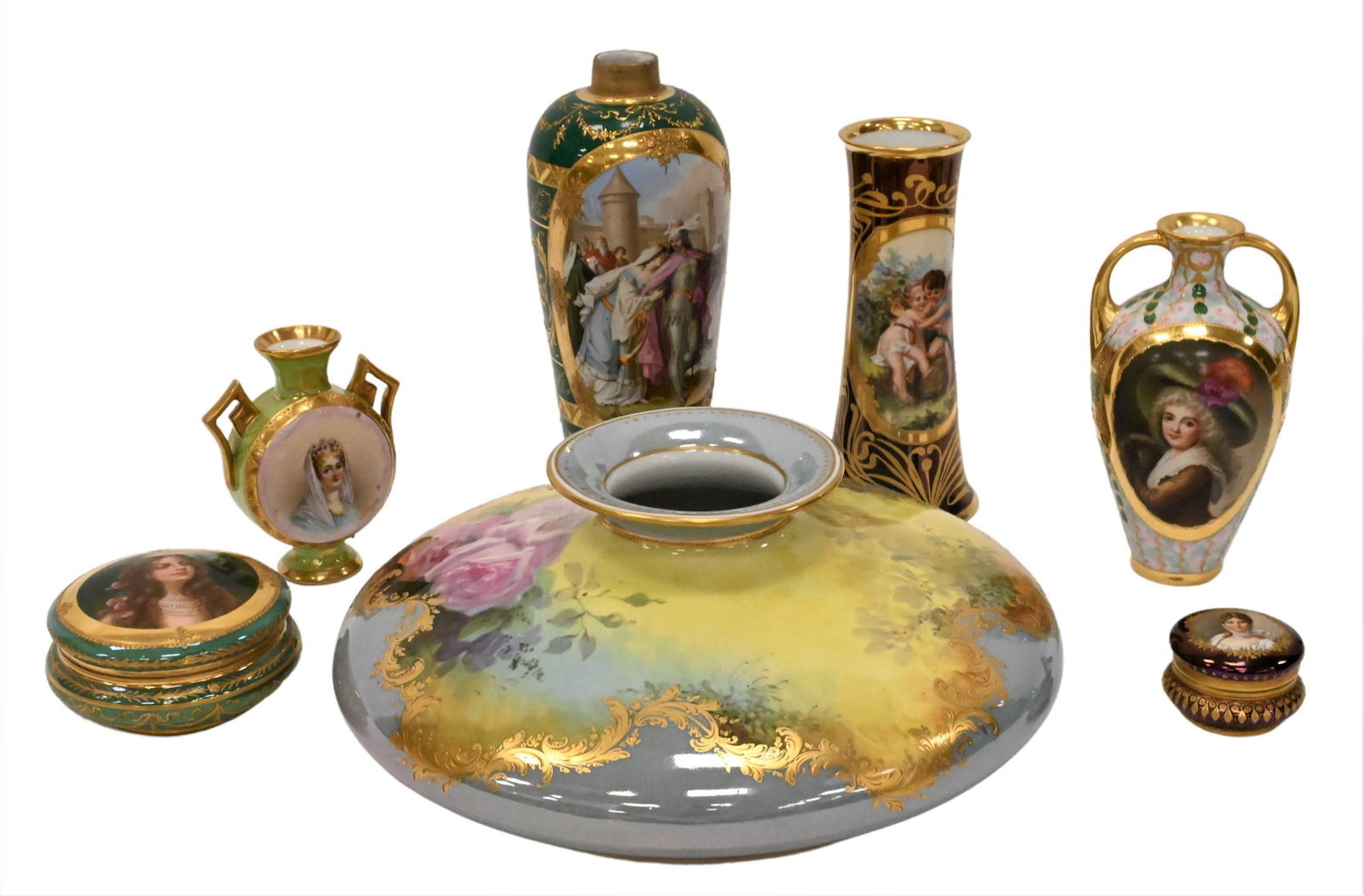 Seven Piece Group of Porcelain (1 of 6)