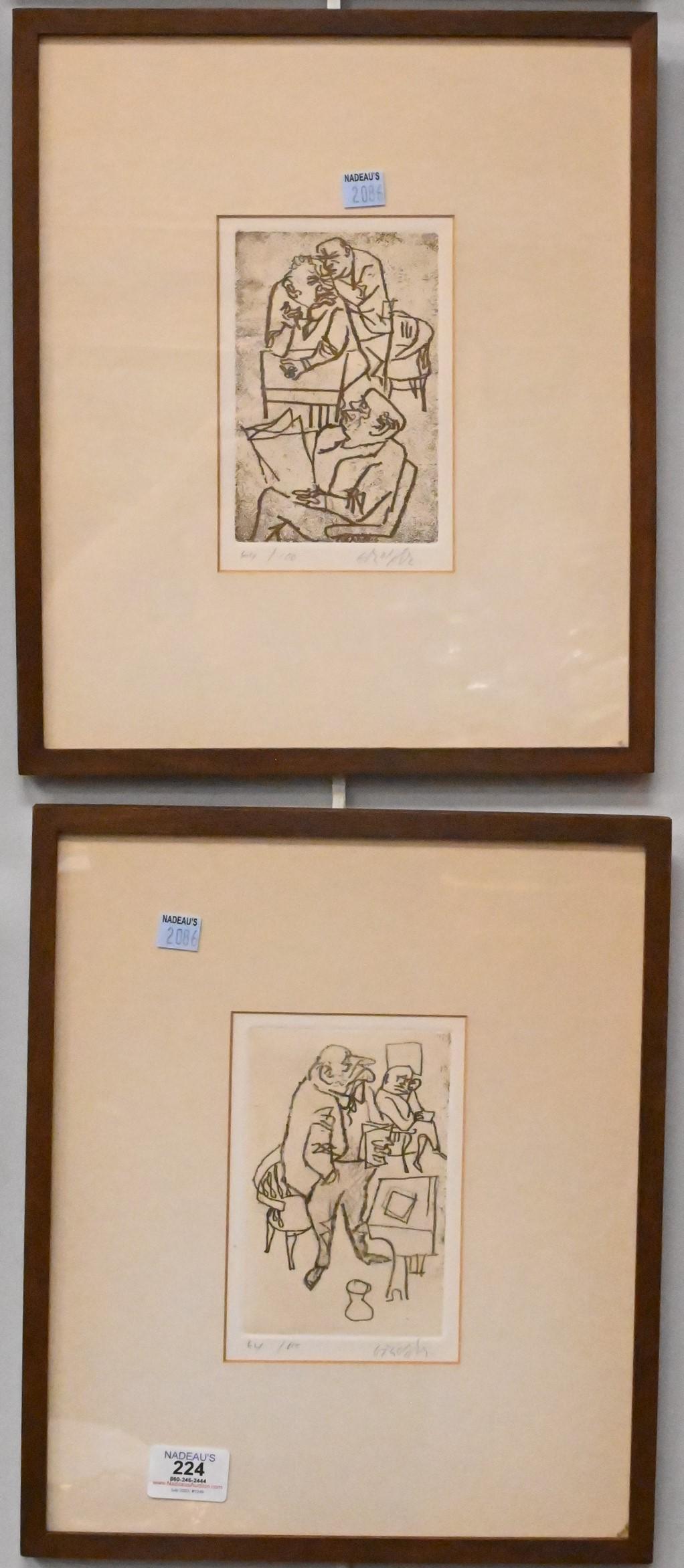 Six William Gropper (American 1897-1977) Etchings (1 of 5)