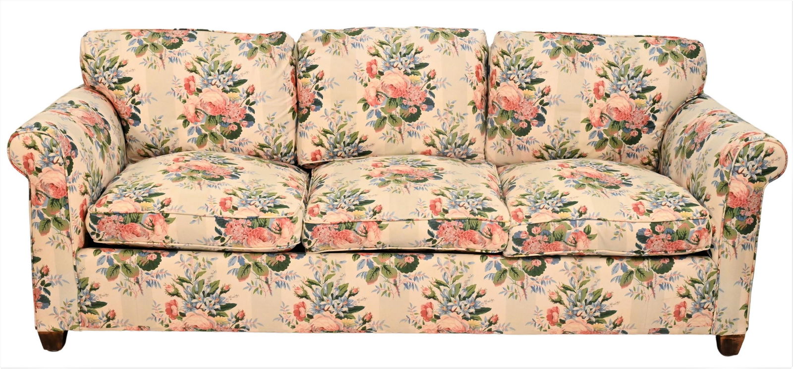 Custom Upholstered Chintz Sofa (1 of 4)