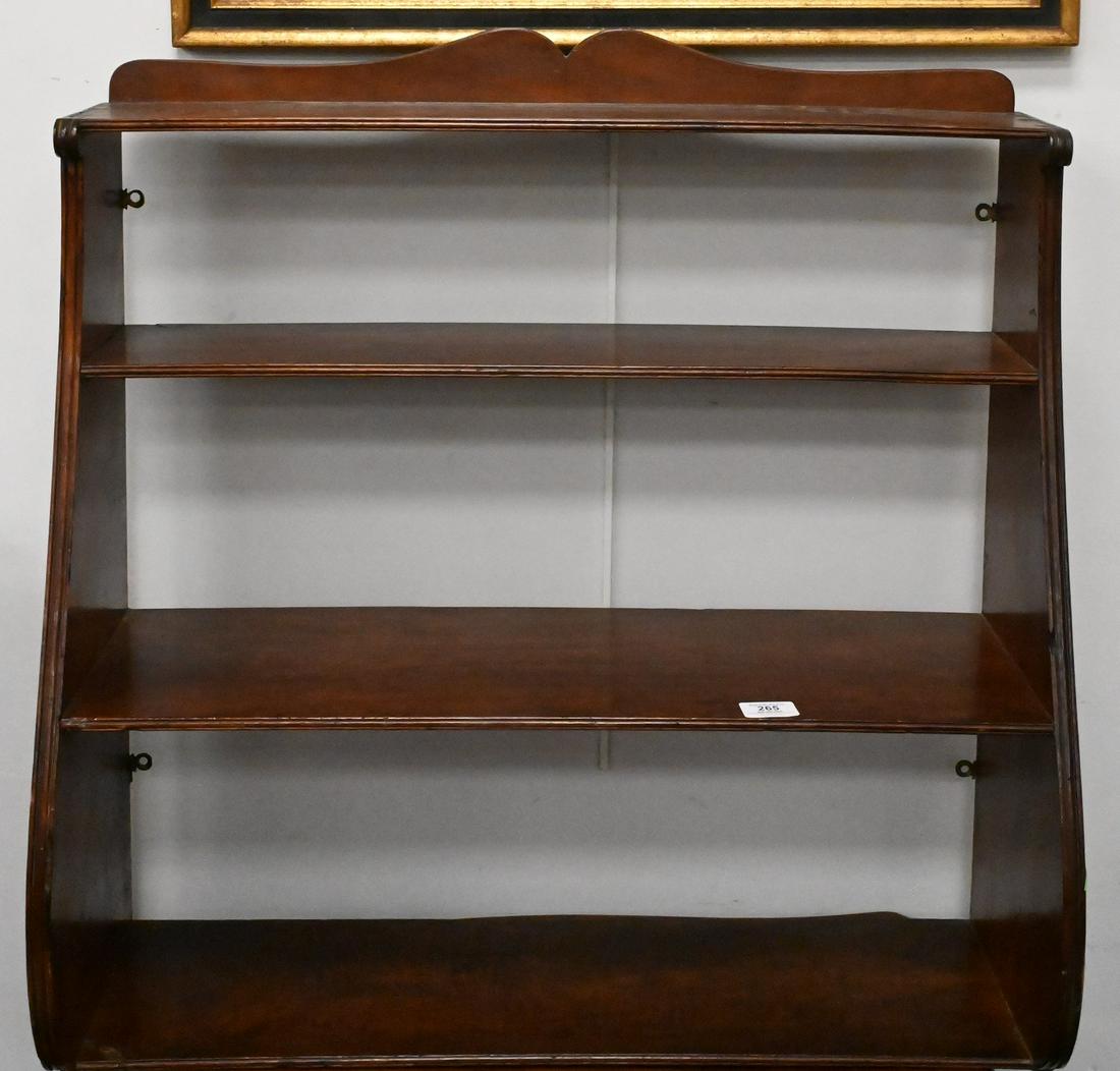 George III Mahogany Hanging Shelf (1 of 4)