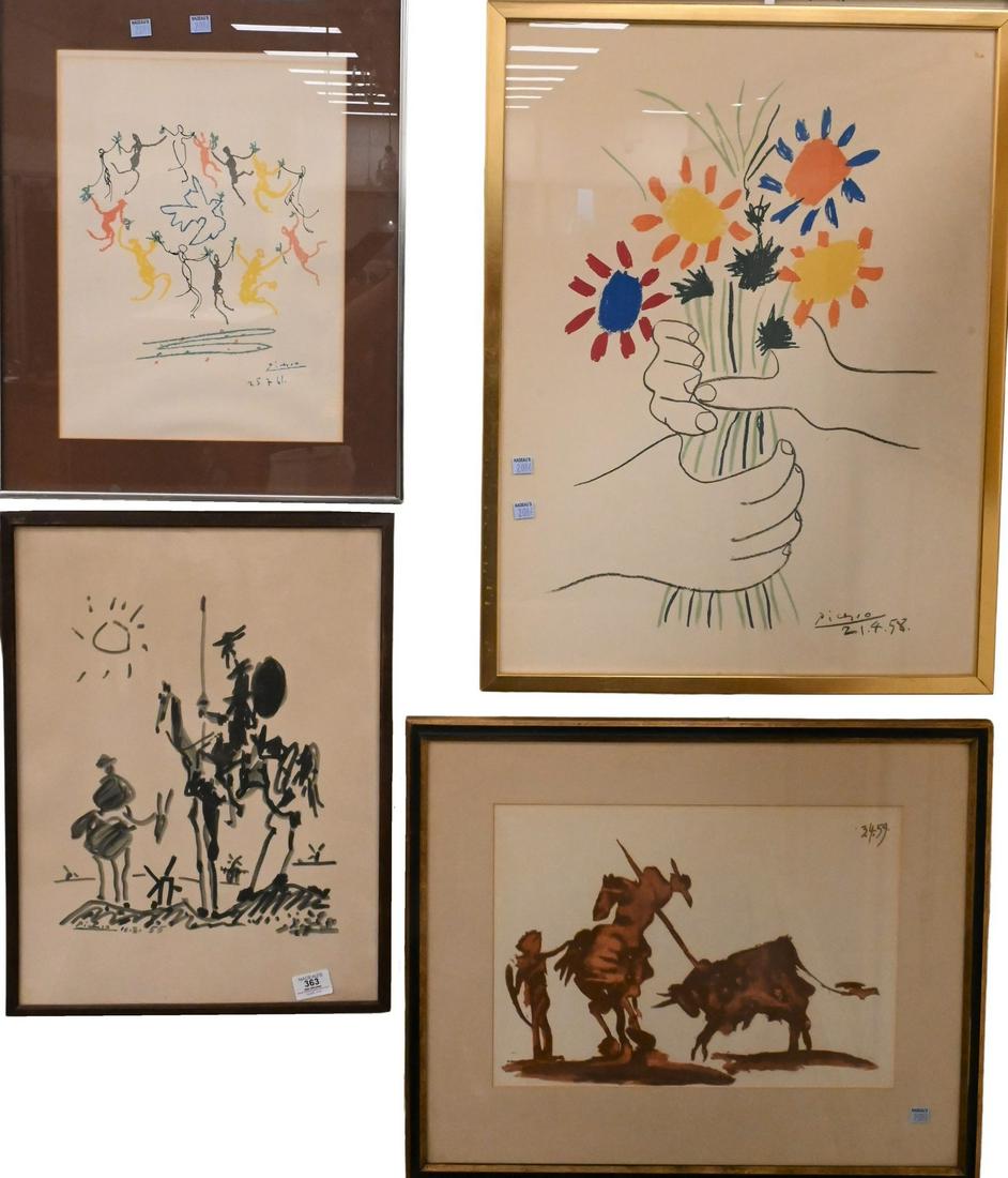 Group of Five Picasso (Spanish 1881 - 1973) Lithographs and Prints (1 of 5)