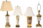Group of Four Table Lamps