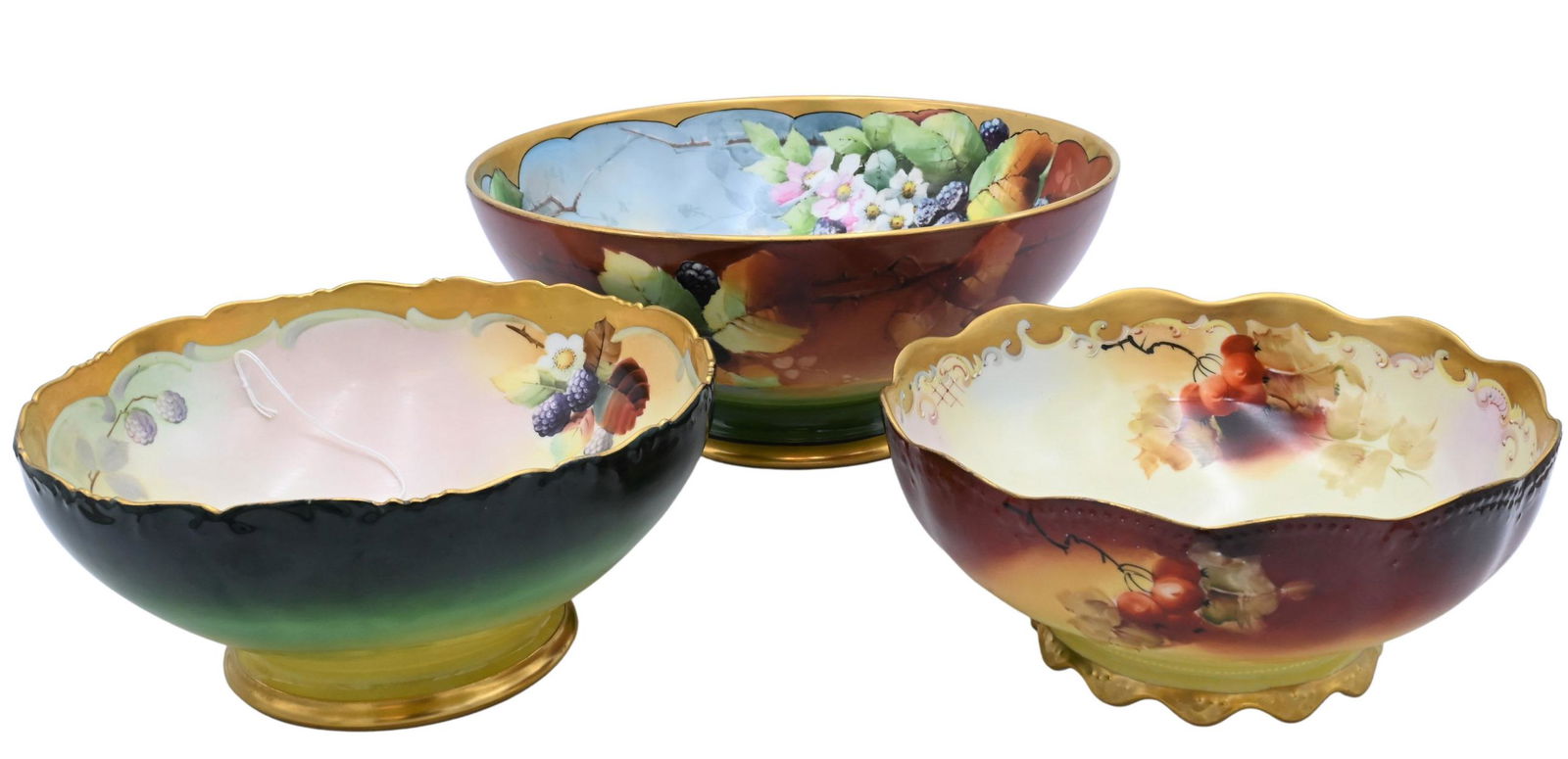 Three Piece Limoges France Hand Painted Porcelain Lot (1 of 5)