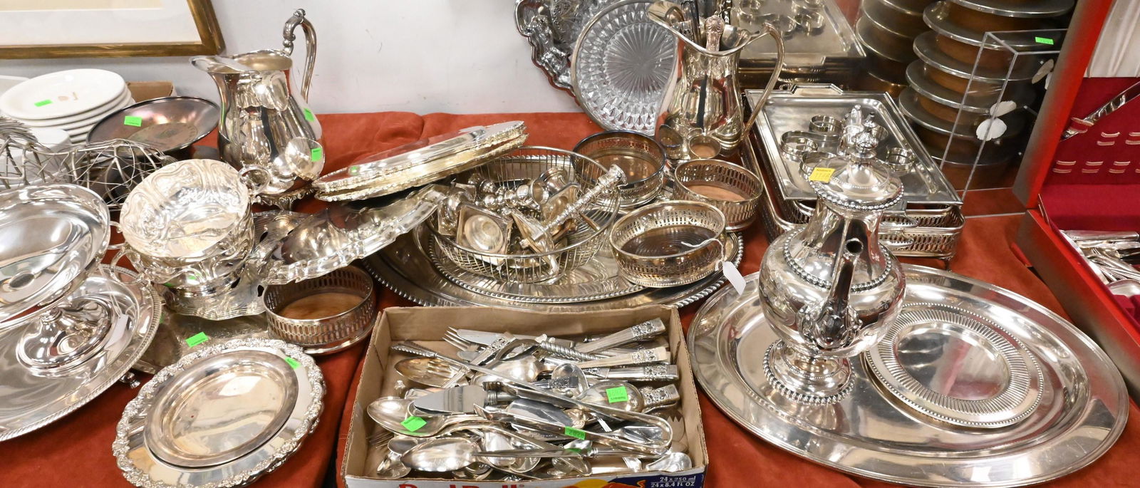 Large Lot of Silver Plate (1 of 7)