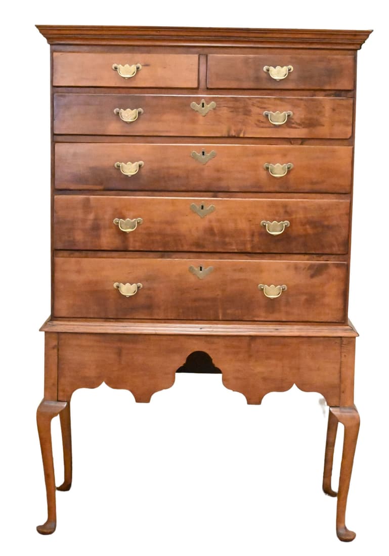 Queen Anne Maple Highboy (1 of 8)