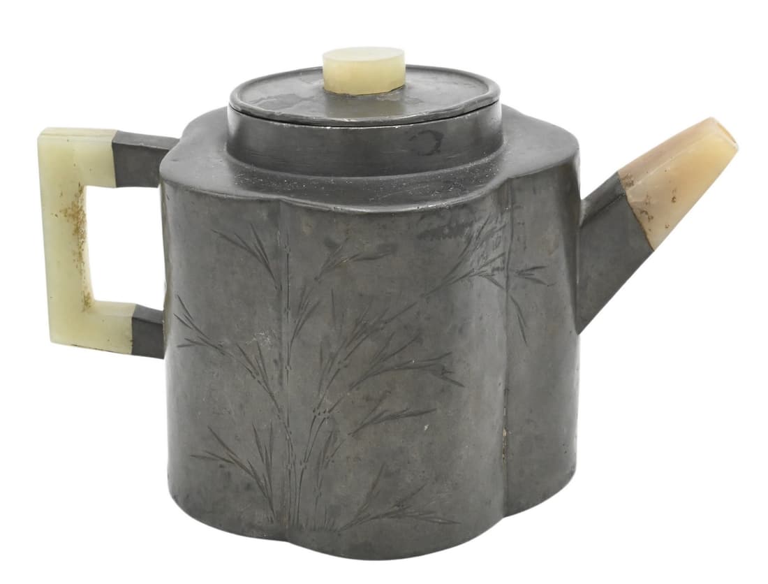 Chinese Pewter and Hardston Teapot (1 of 3)