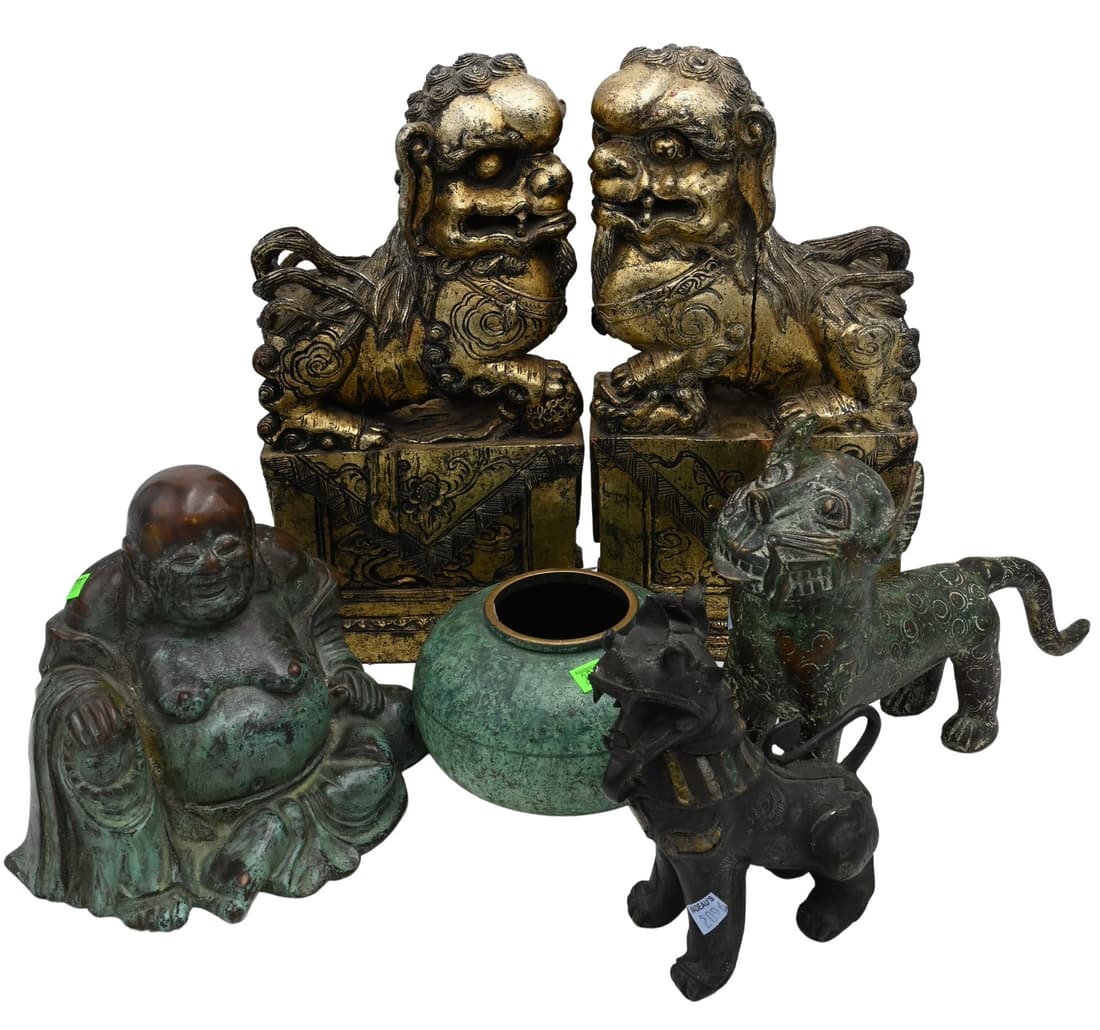 Six Piece Foo Dog Group (1 of 6)