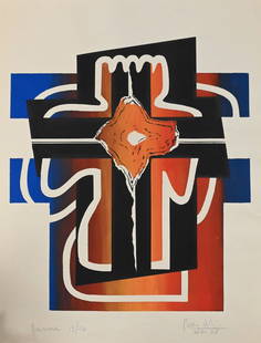 Perez Celis (Argentine) Silkscreen: Perez Celis (Argentine) Silkscreen "Quimero" 1968, signed, dated Buenos Aires 68, 26" x 20"