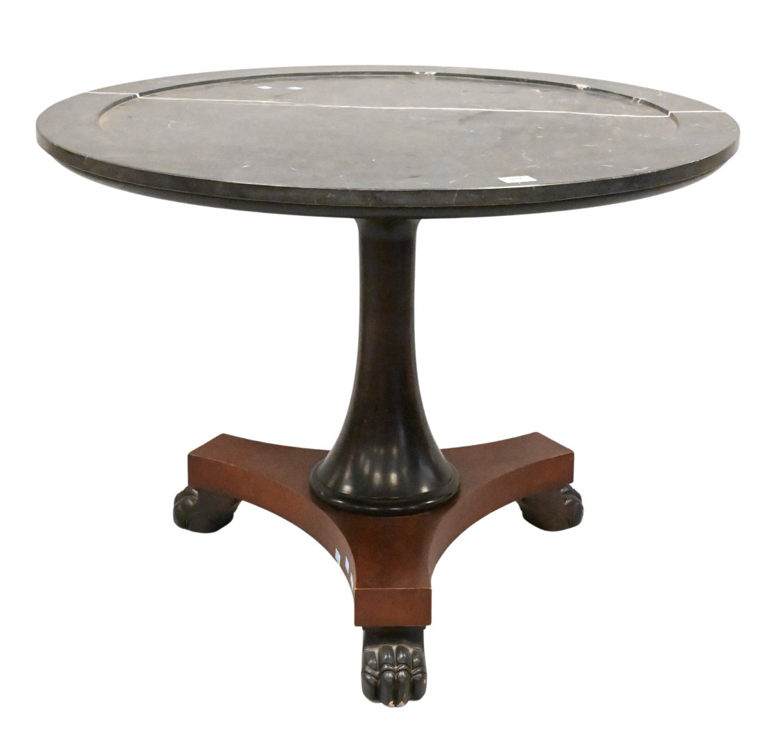 Ralph Lauren Marble Top Round Center Table (1 of 4)