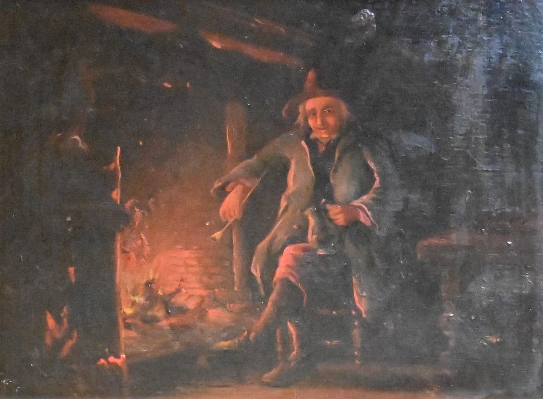 Oil on Panel Interior Dutch Scene (1 of 4)