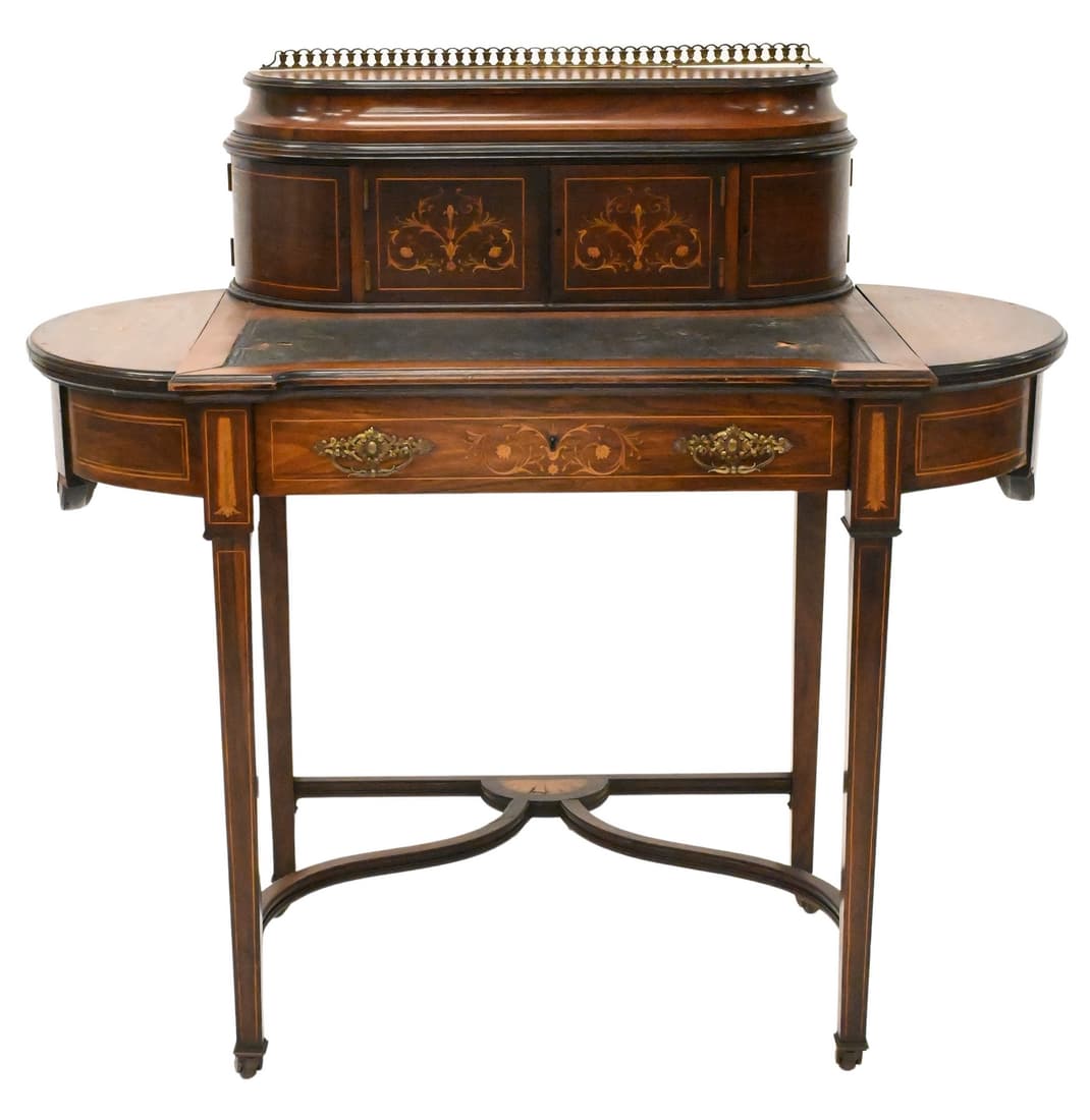 Victorian Rosewood Inlaid Ladies Desk (1 of 4)