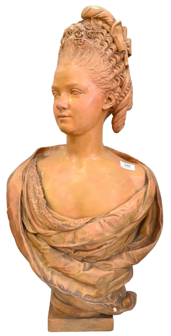 Terracotta Bust of Marie Antoinette (1 of 5)