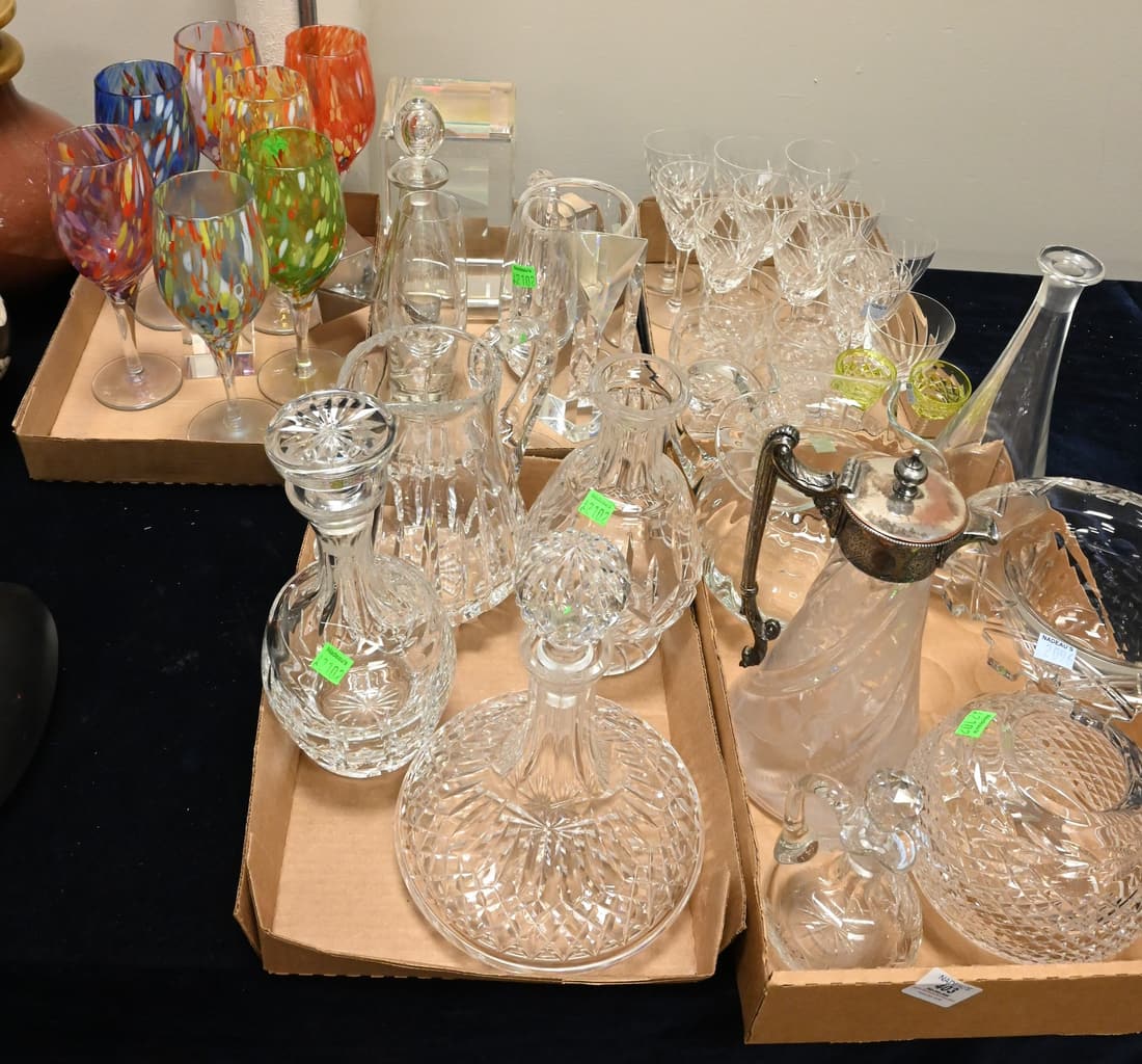 Five Tray Lots of Glass and Crystal (1 of 6)