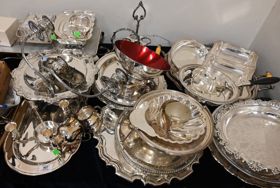 Large Group of Silver Plate (1 of 6)
