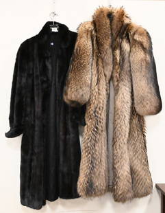 Two Fur Coats: Two Fur Coats, to include a full length Mink coat, along with full length "Fantastik Collection" coat.