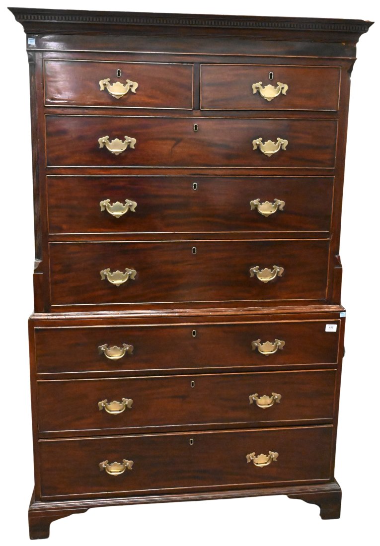 George III Mahogany Chest on Chest (1 of 6)