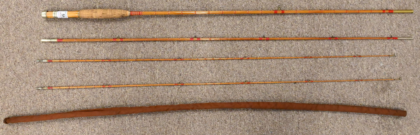 F.E. Thomas Three Part Bamboo Trout Rod (1 of 4)