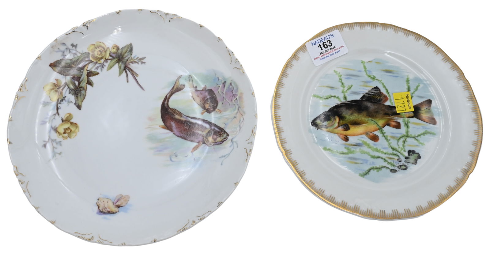 26 Piece R.C. Versailles Handpainted Porcelain Fish Set (1 of 12)