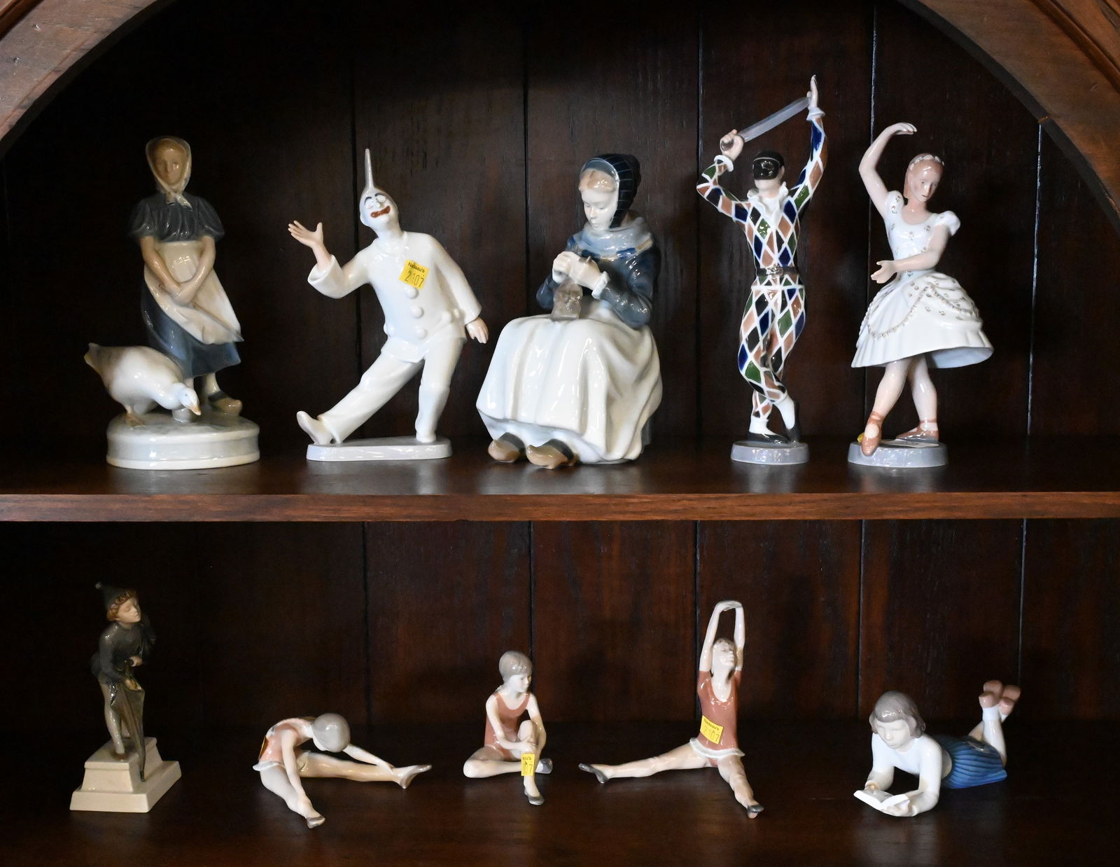 Ten Piece Royal Copenhagen Figurine Grouping (1 of 7)