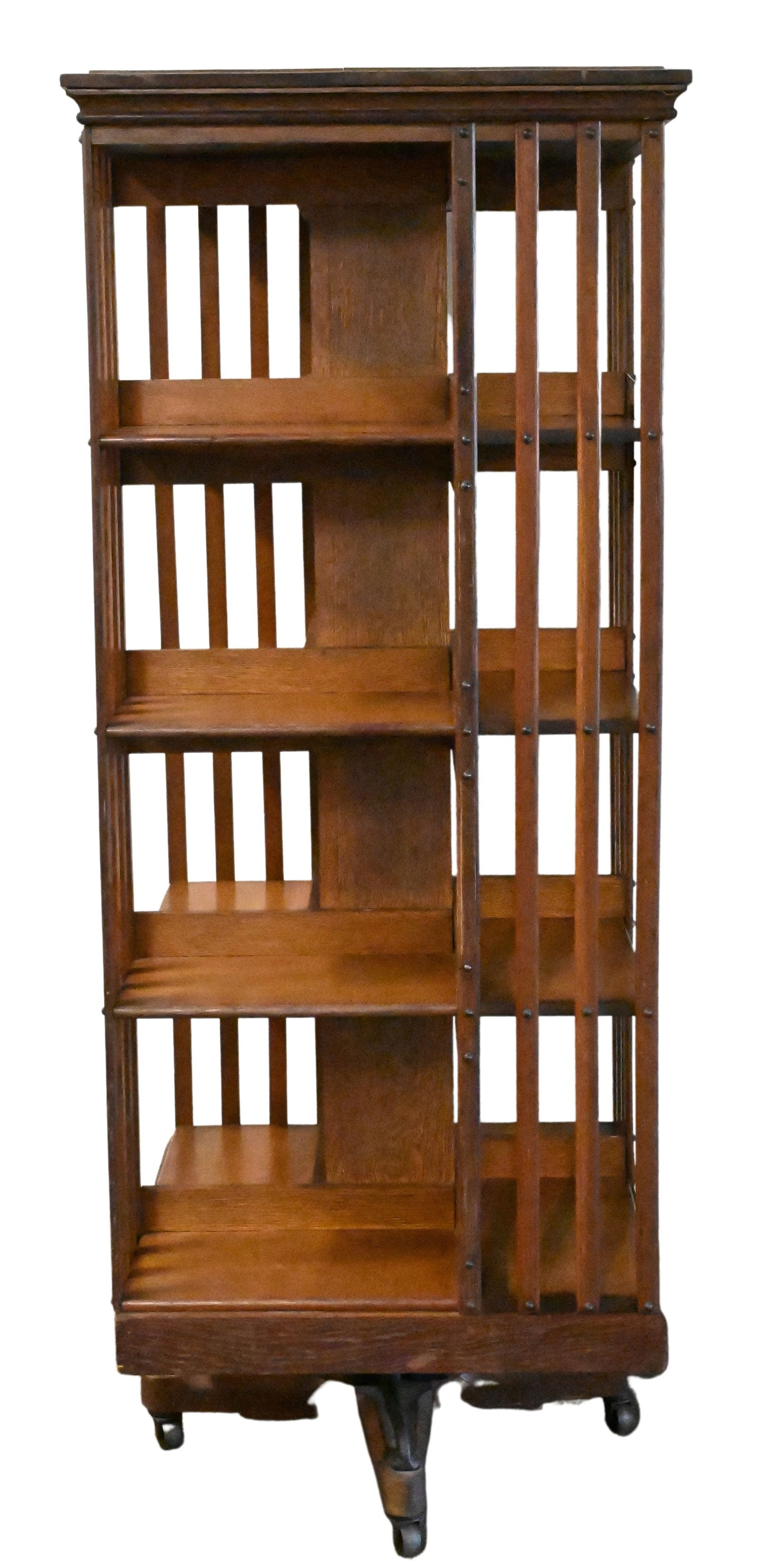 Danner Oak Revolving Bookcase (1 of 5)