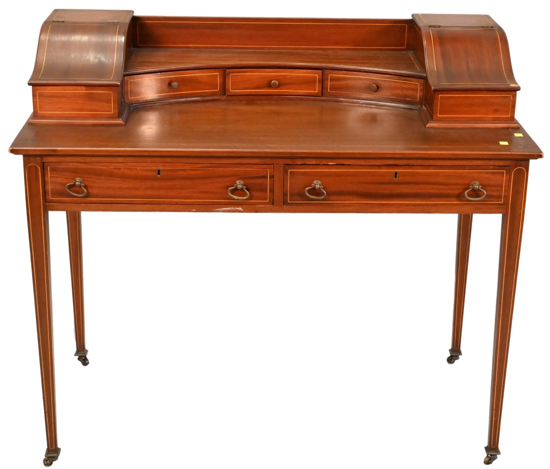 George III Style Mahogany Desk (1 of 5)