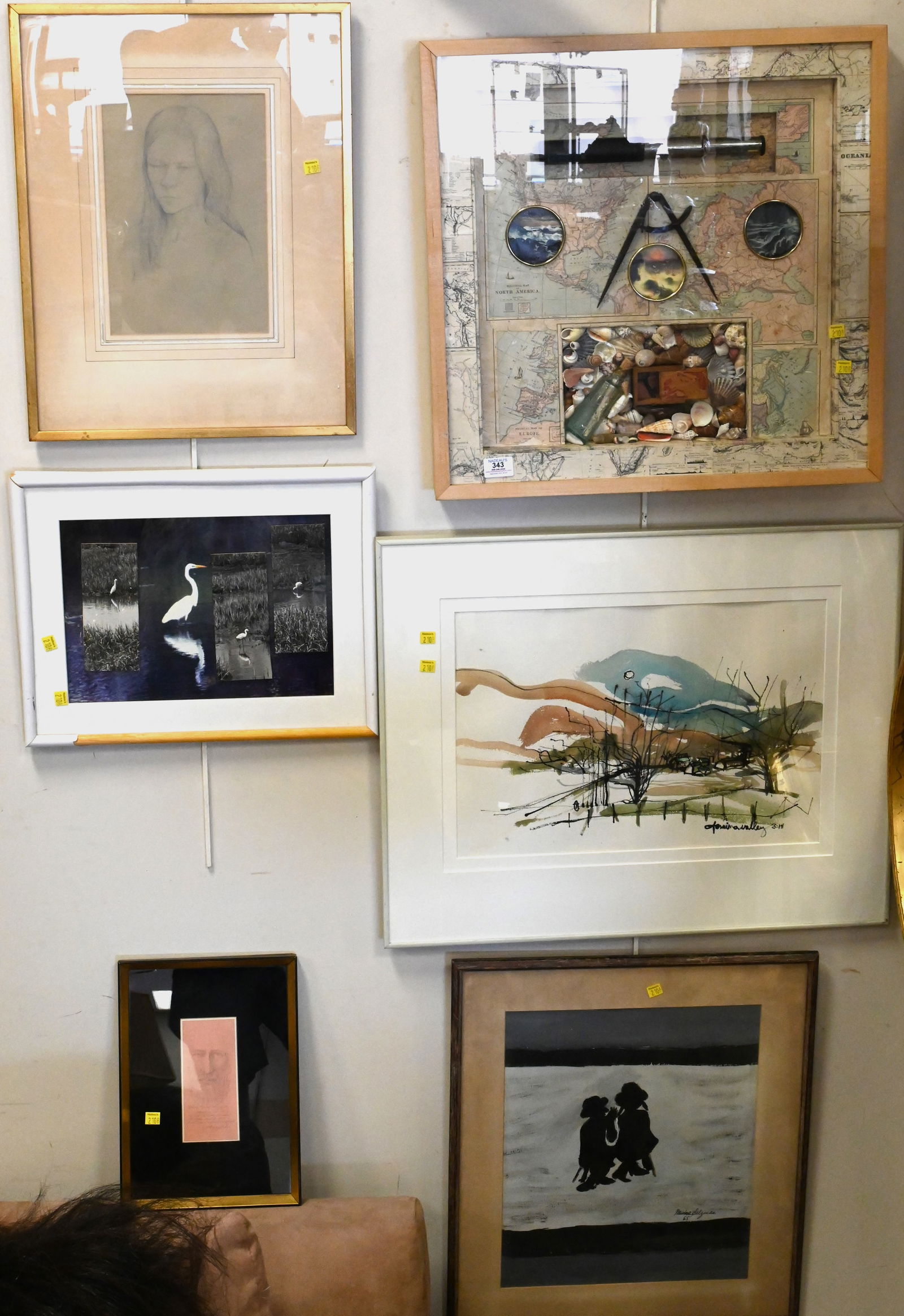 Six Framed Art Pieces (1 of 8)