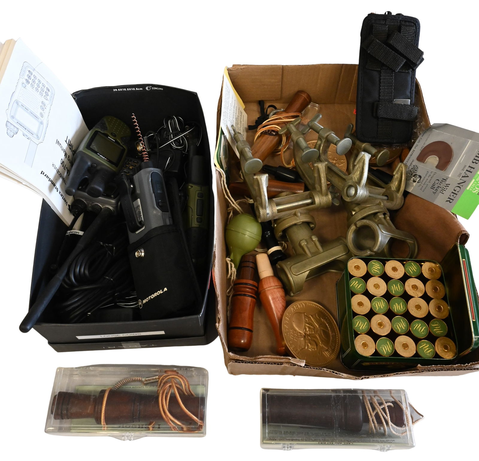 Two Trays of Hunting Equipment and Assorted Miscellaneous Items (1 of 8)