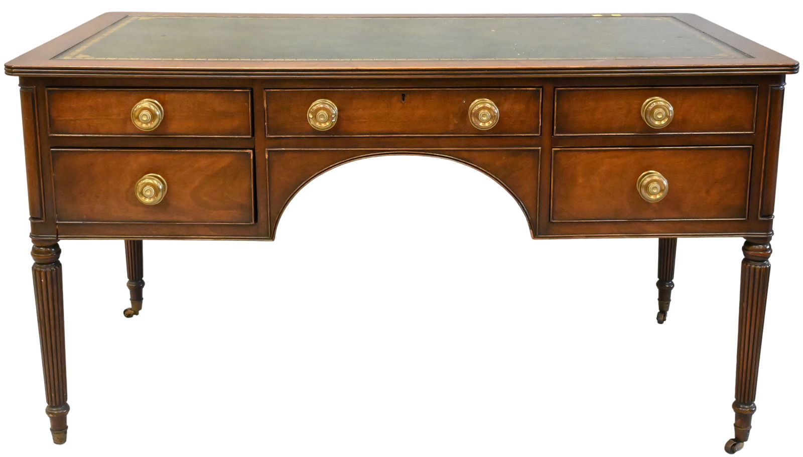 George IV Style Mahogany Desk (1 of 4)