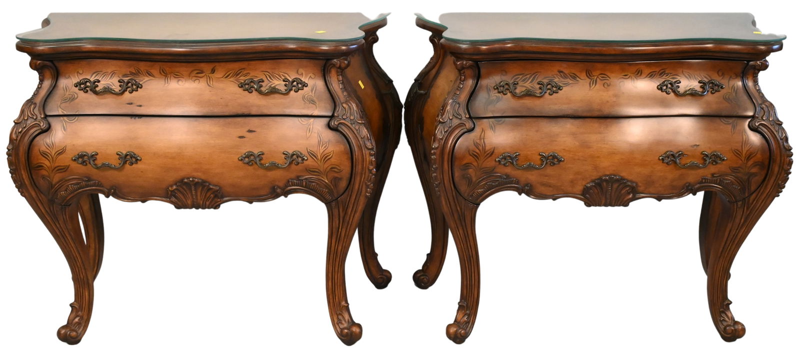 Pair of Louis XV Style Commodes (1 of 6)