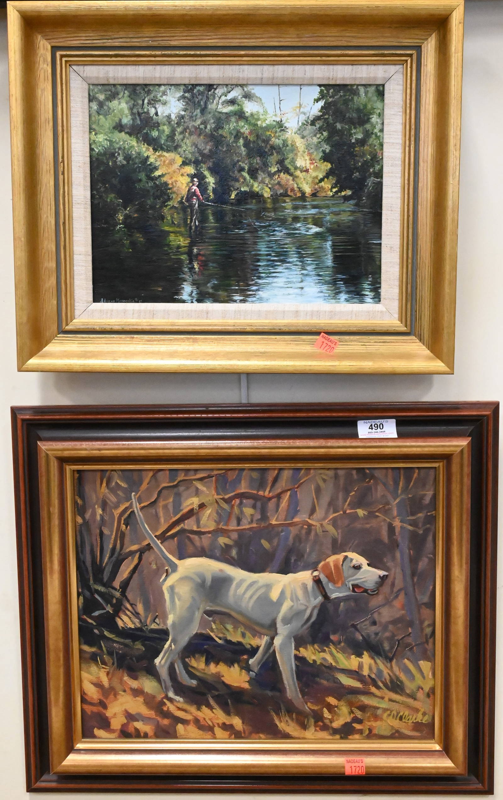 Two Oil Sporting Paintings Auction