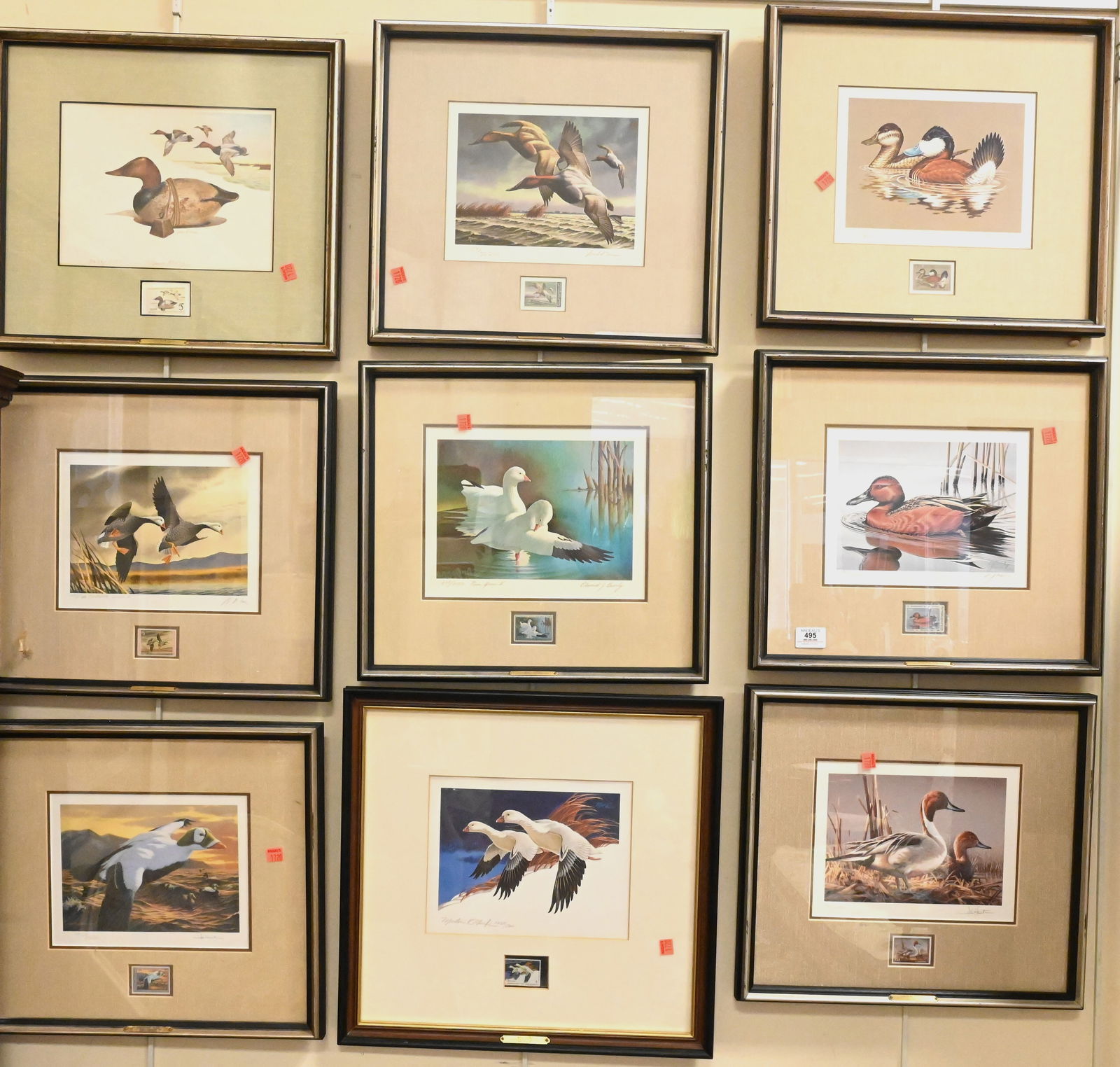 Large 17 Piece Grouping of Federal Duck Prints (1 of 7)