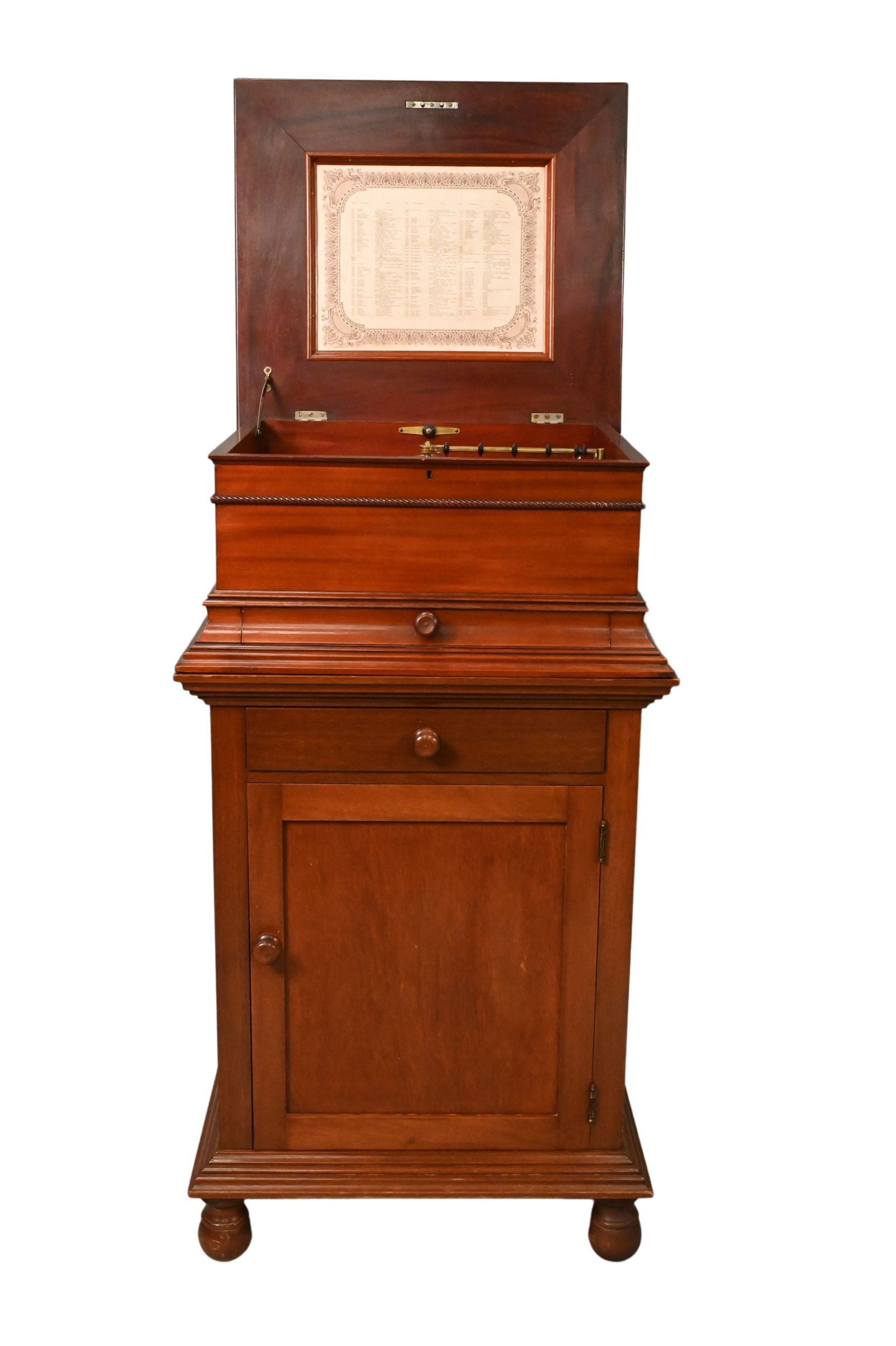 Victorian Disc Music Box on Cabinet Base (1 of 7)