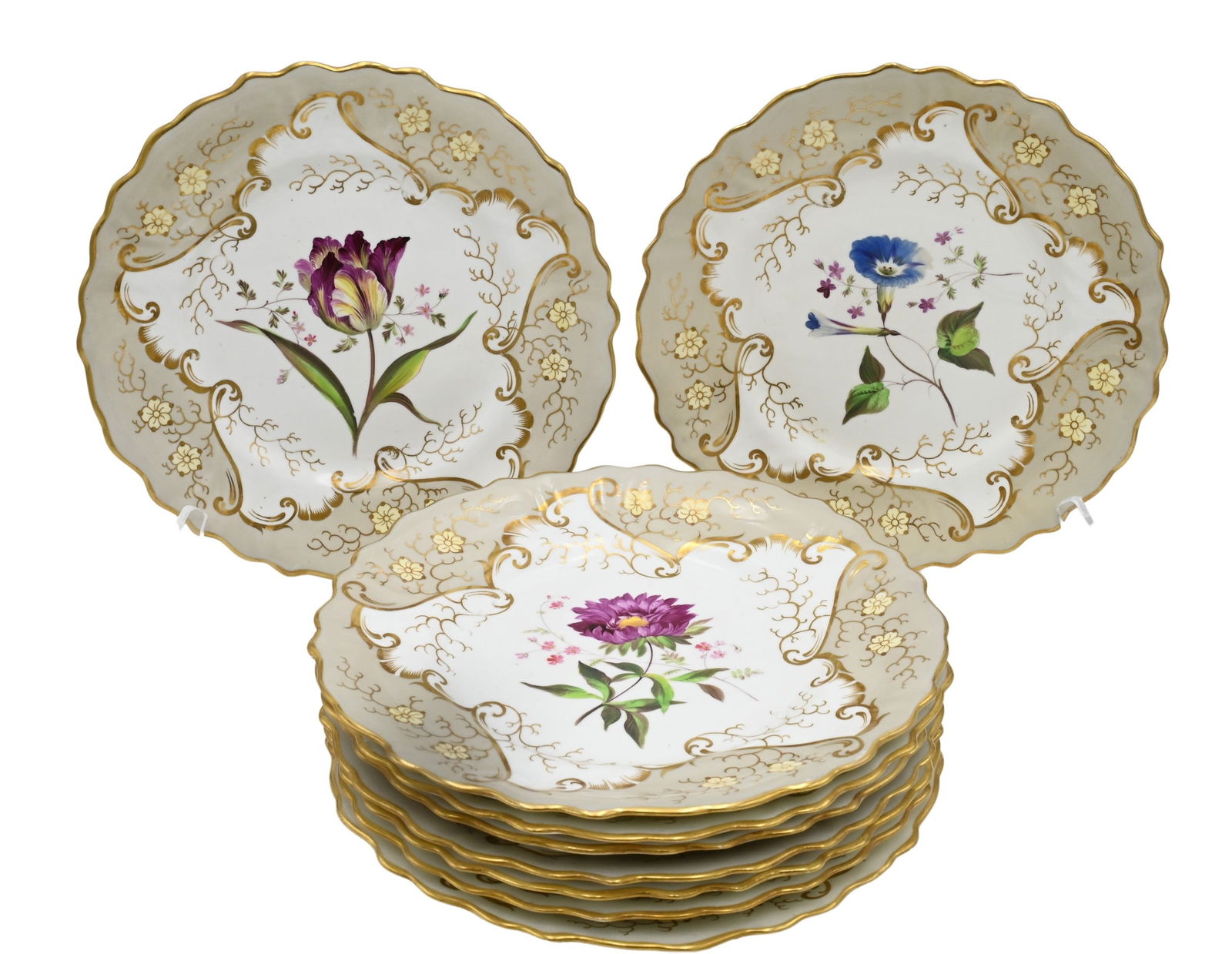 Set of Nine Shaped Plates (1 of 8)