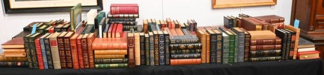 Large Group of Approximately 180 Leather Bound Books (1 of 14)