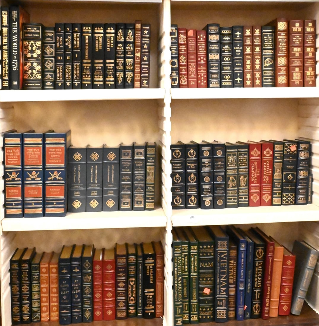 Large Group of Approximately 75 Easton Press Leather Bound with Gold Edges Leather Books (1 of 14)