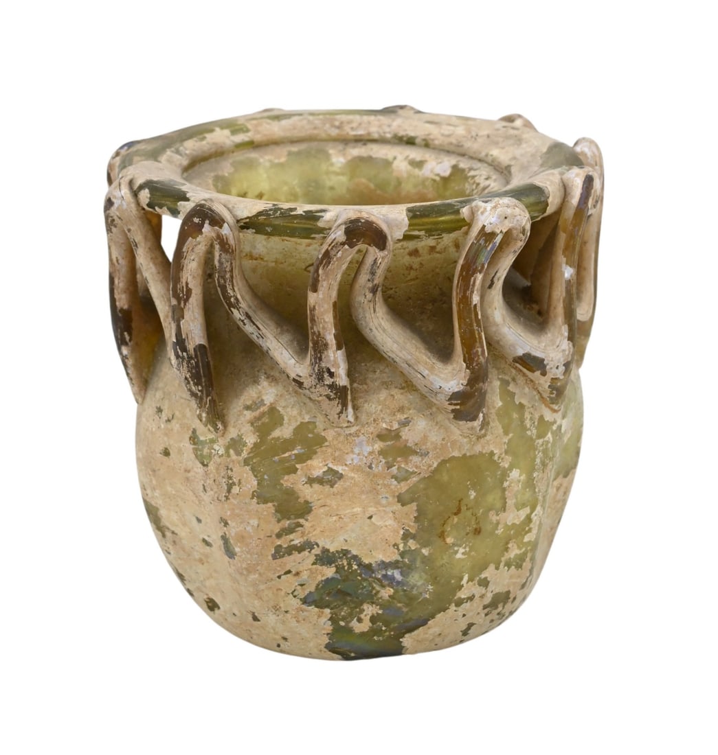 Late Roman Green Glass Jar (1 of 4)