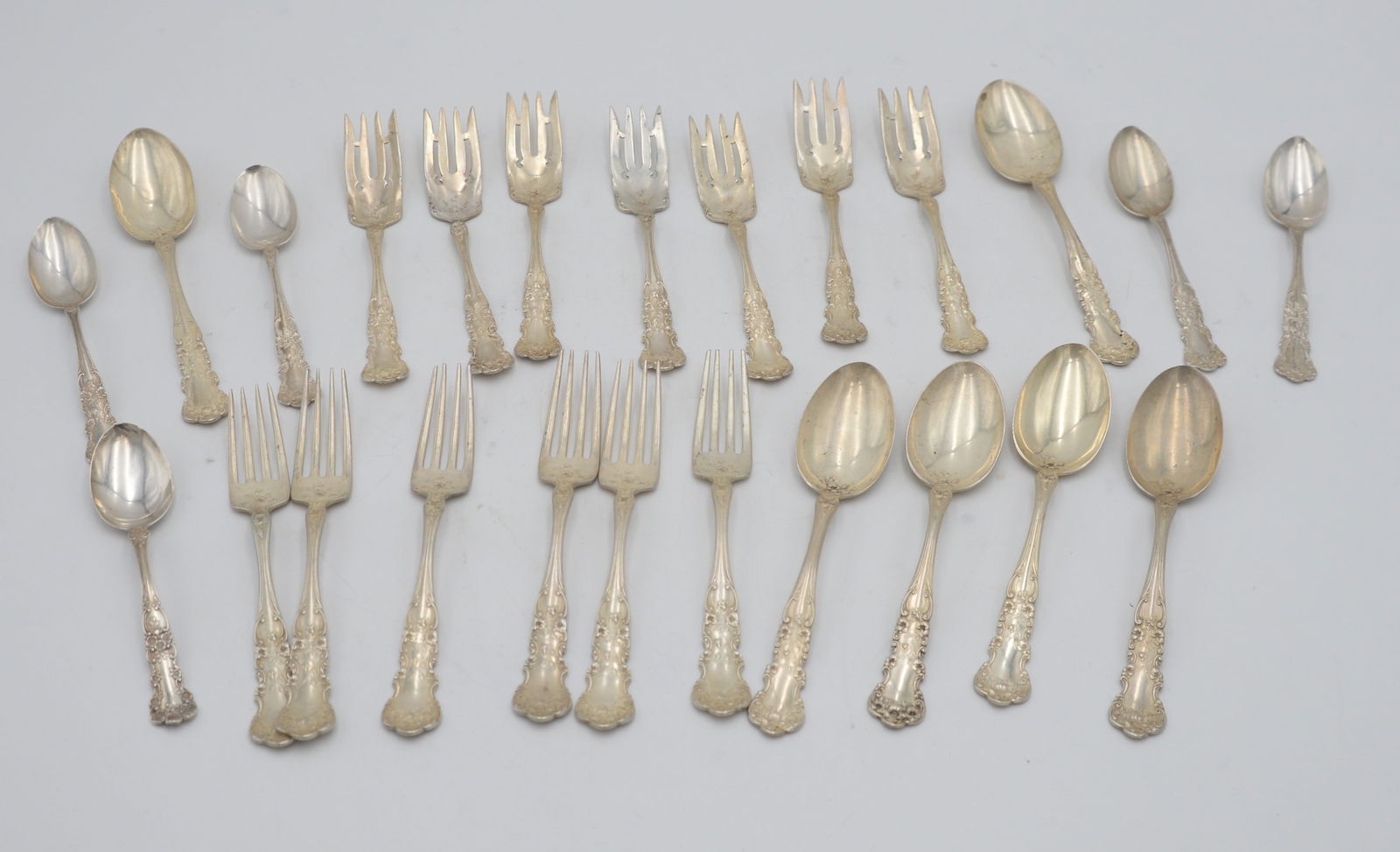 24 Piece Gorham Sterling Silver Flatware Partial Set (1 of 6)
