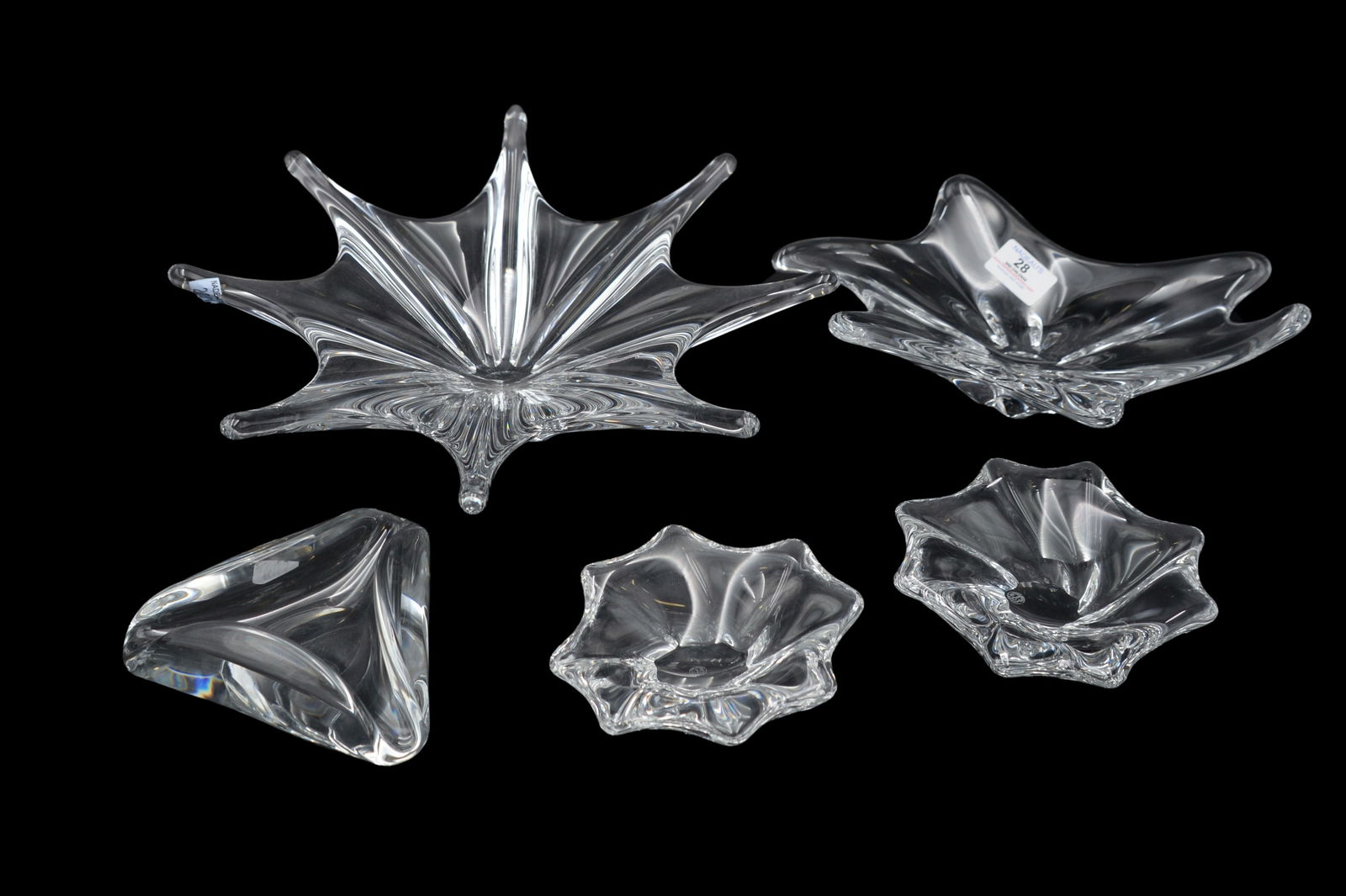 Five Piece Baccarat Crystal Group (1 of 8)