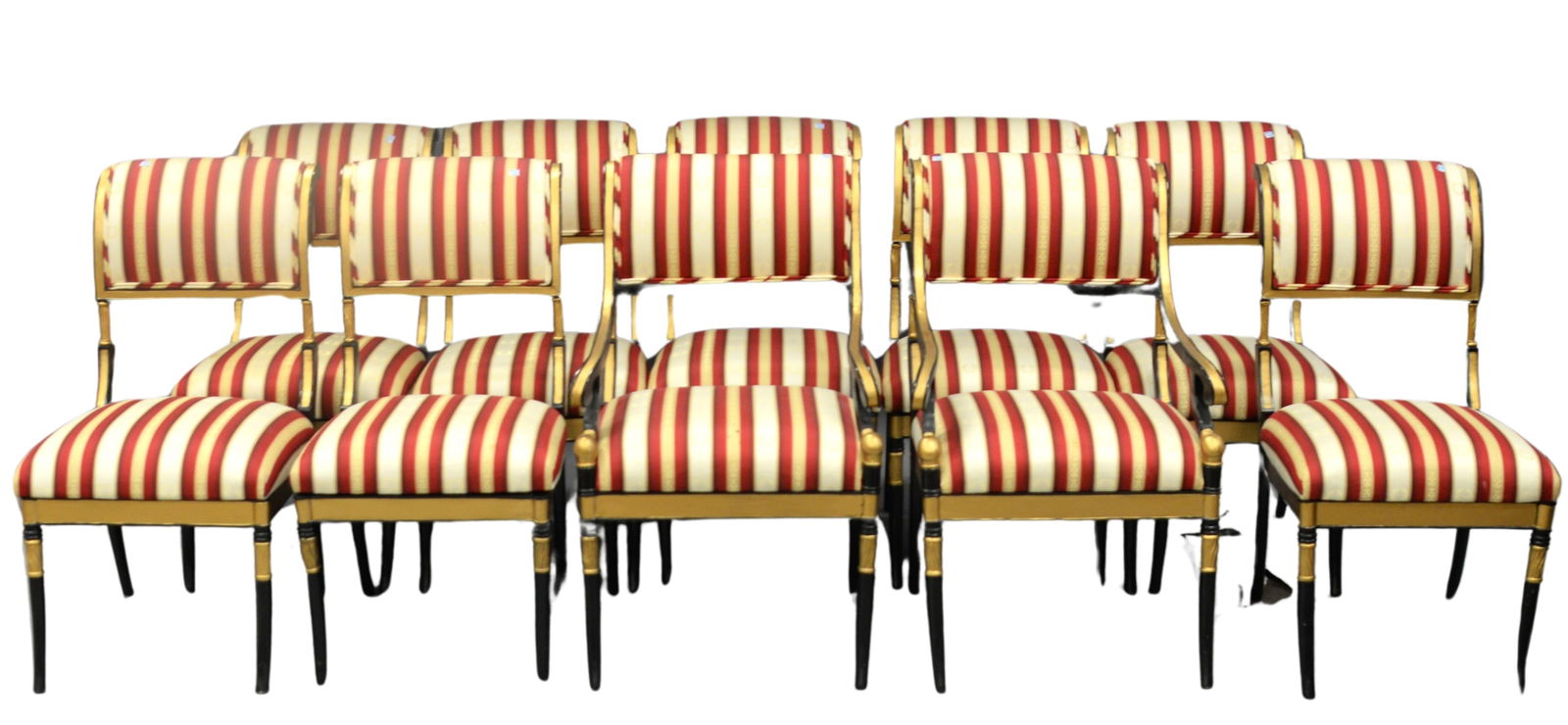 Set of 10 Custom Upholstered Dining Chairs (1 of 5)