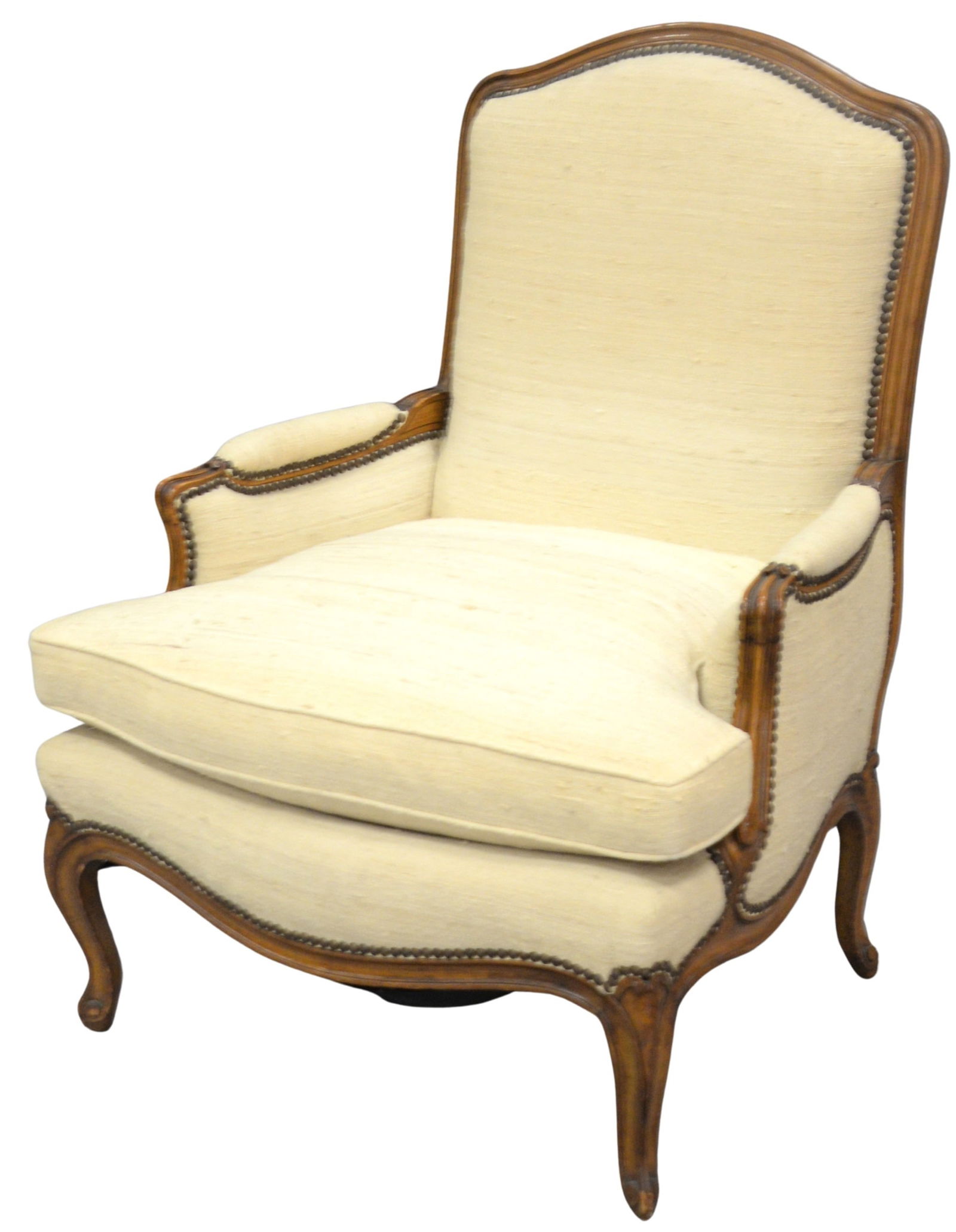 Louis XV Style Custom Upholstered Bergere (1 of 5)