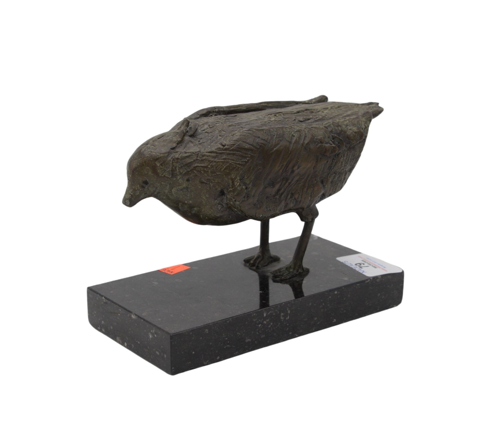 Immi C. Storrs Bronze Bird: Immi C. Storrs (B. 1945)Bronze bird on granite baseSigned "I.C. Storrs: and numbered "1/8" on baseHeight 5 inches