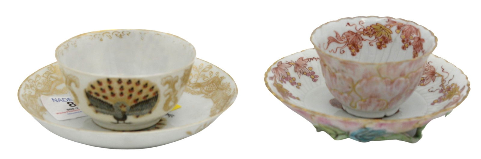 Two Chinese Porcelain Tea Cups and Saucers (1 of 8)