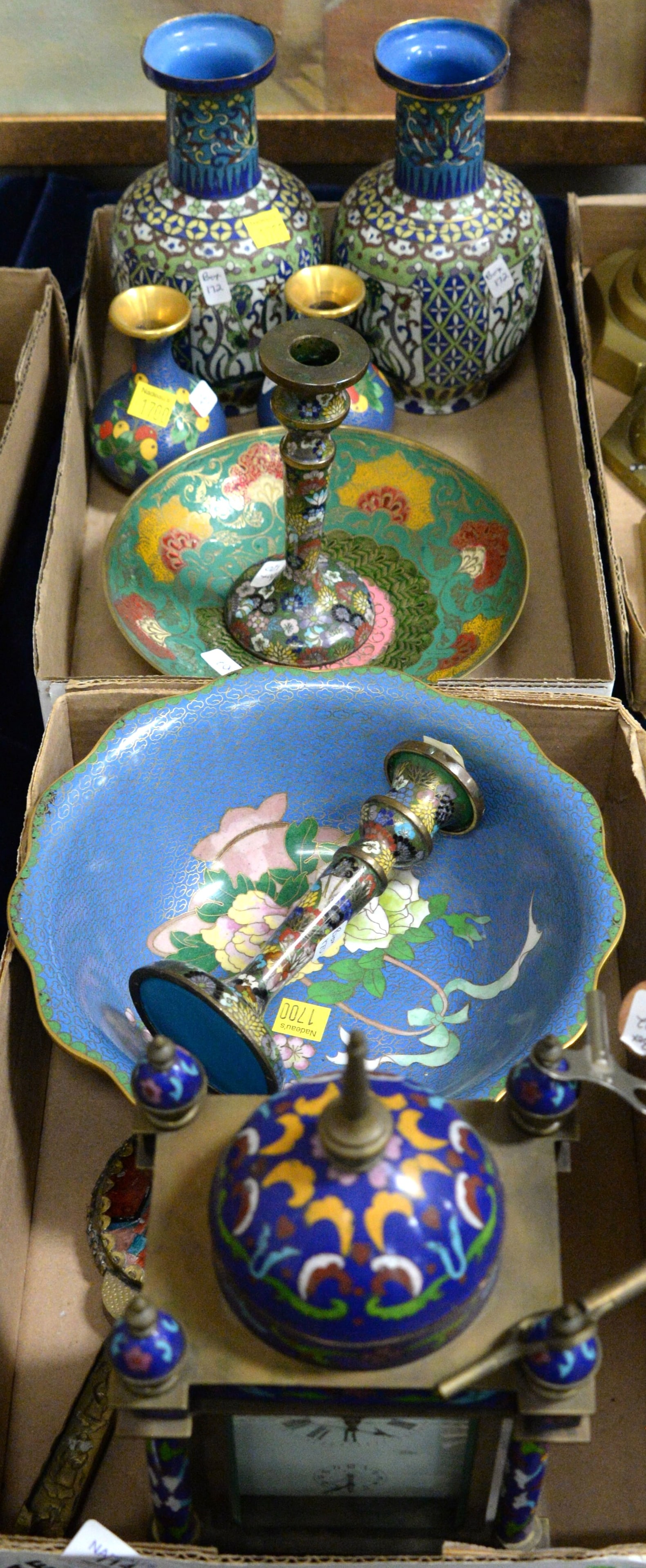 Two Tray Lots of Cloisonné (1 of 5)