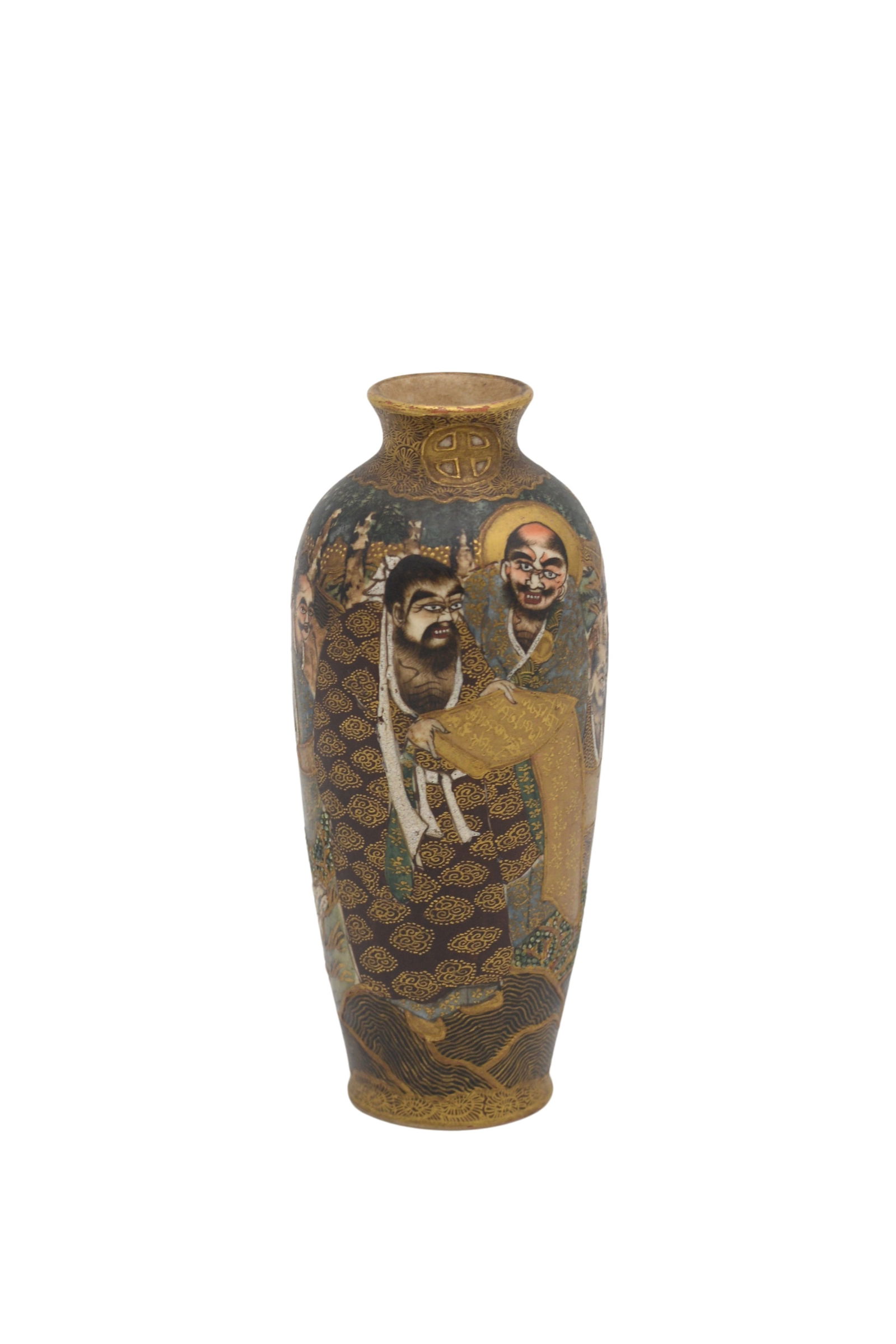 Satsuma Cabinet Vase (1 of 4)