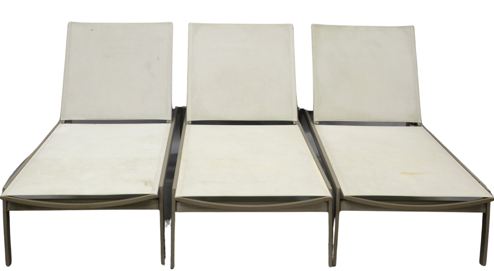 Set of Three Frontgate Outdoor Chaise Lounges: Set of Three Front Gate Outdoor Chaise Lounges, length 71 inches