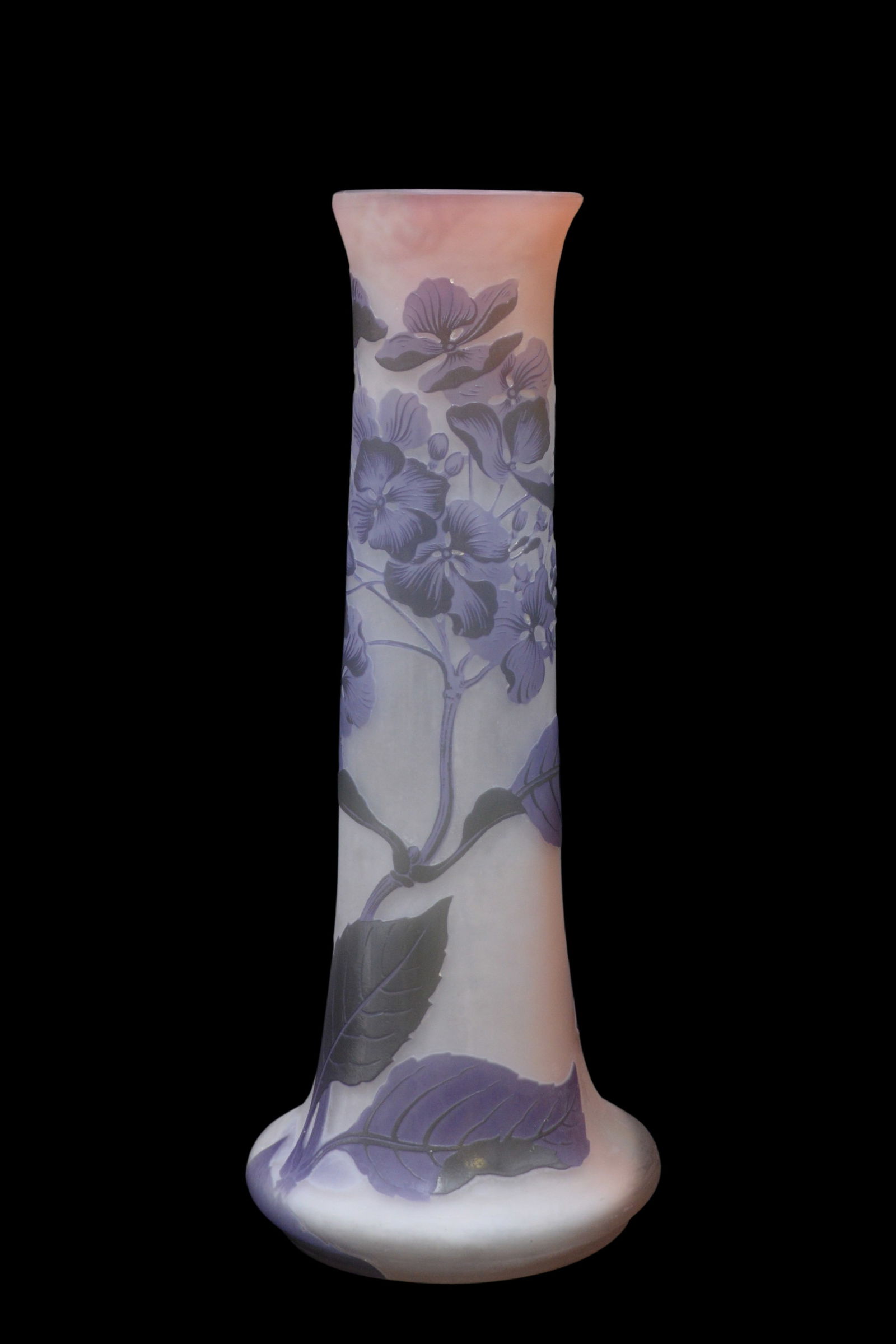 Purple French Cameo Glass Vase (1 of 5)